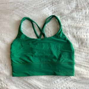 Lululemon Longline Energy Bra Raceway Green Size 6